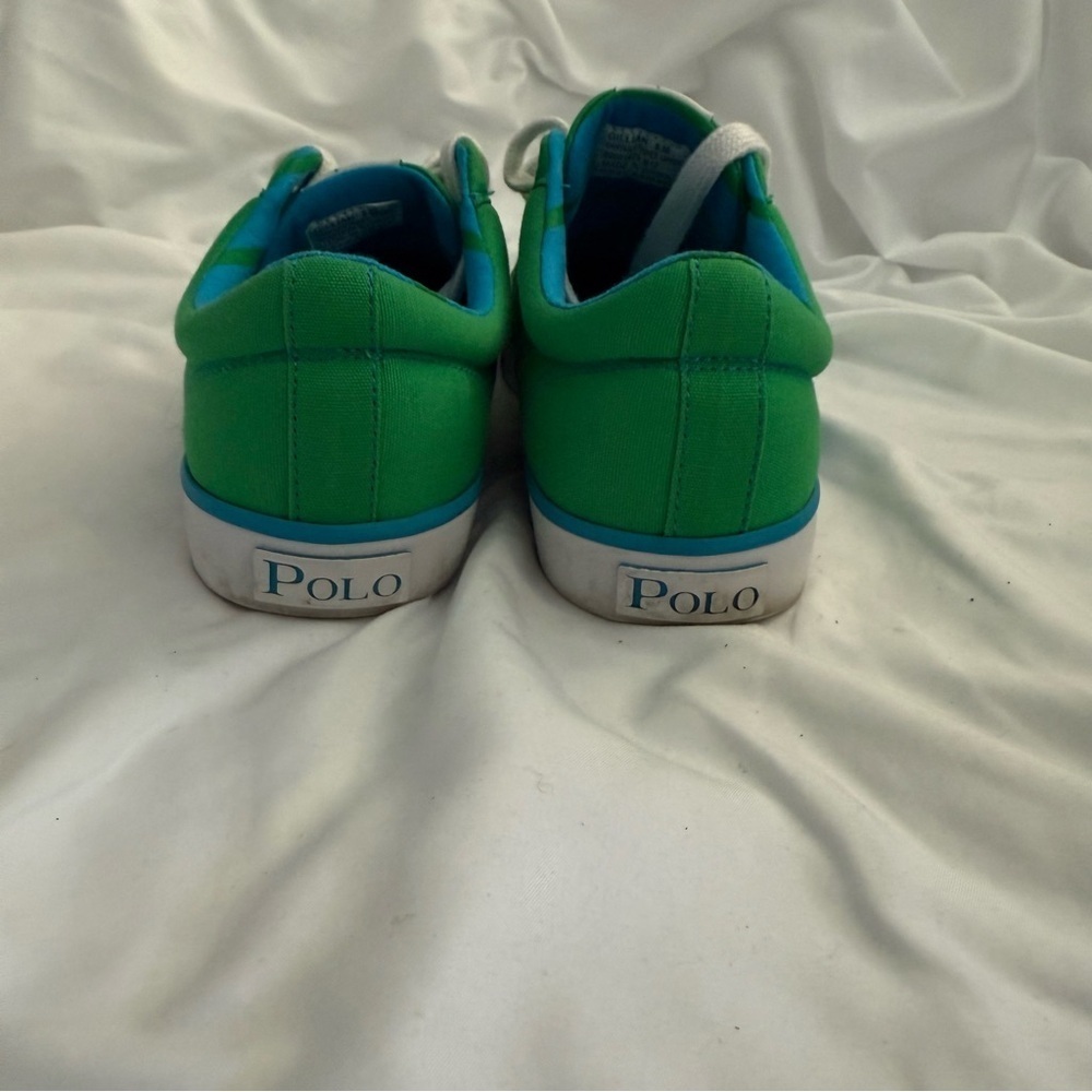 EUC Polo Ralph Lauren Gillian Canvas Logo Sneakers - Picture 4 of 8